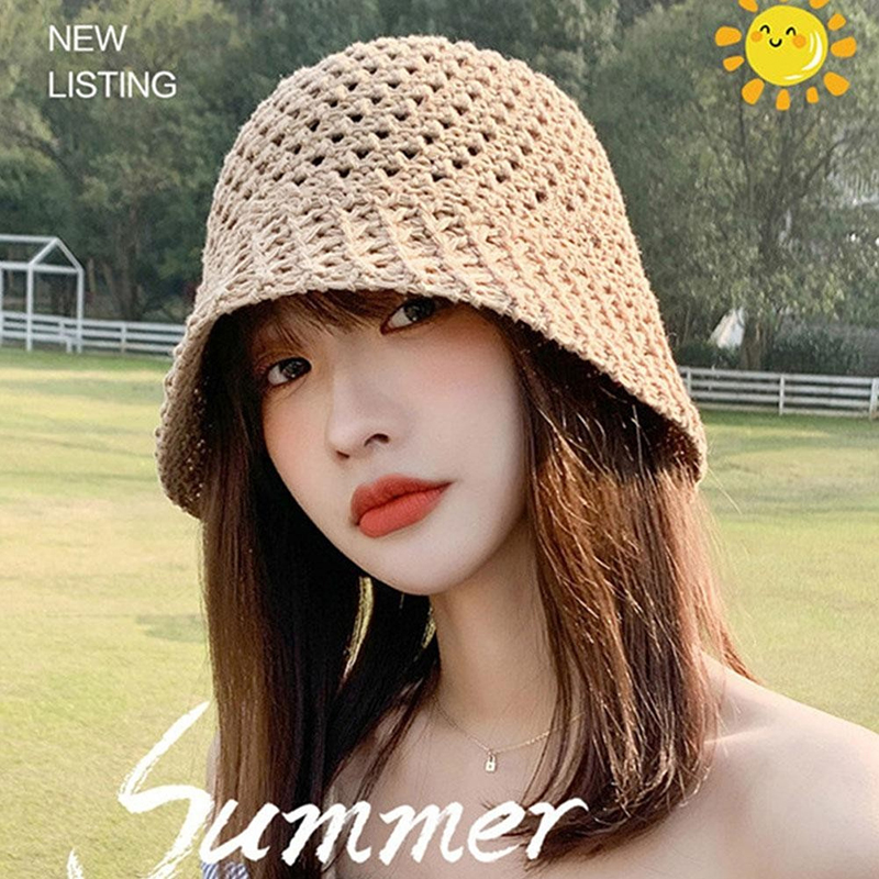 New Girls Sun Hat Wide Brim Fl - Bucket Hat Straw recensione e prezzo