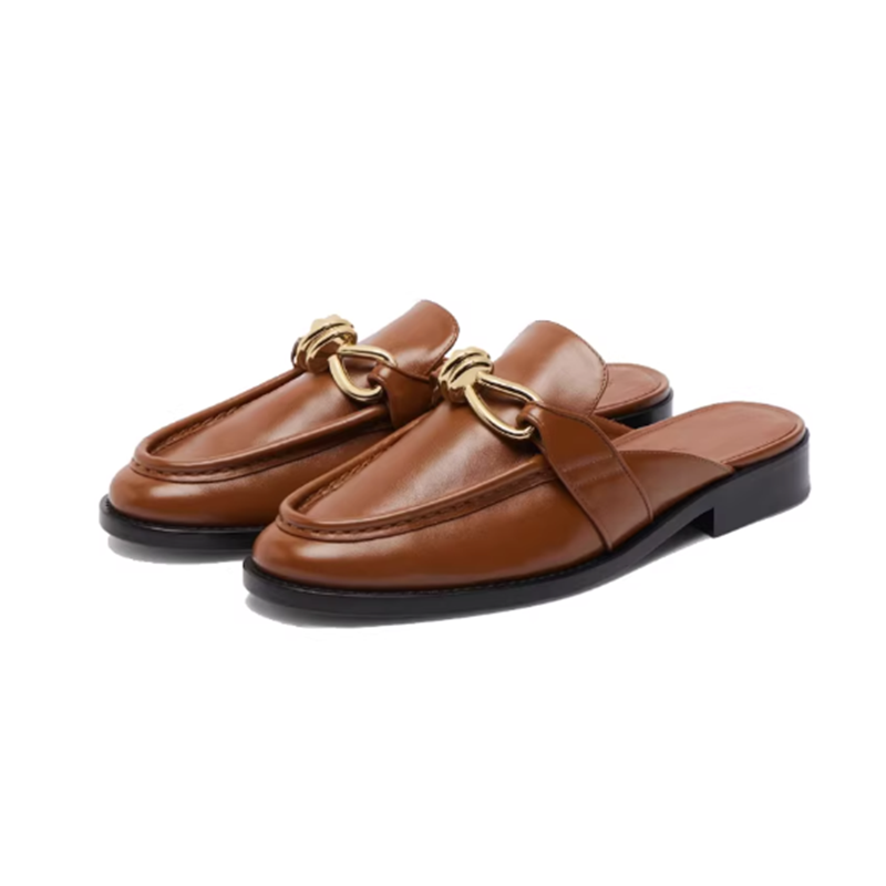 Metal Buckle Half Slippers For - Flip Flop Leather Men recensione e prezzo