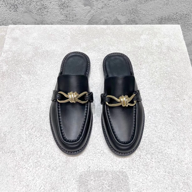 Metal Buckle Half Slippers For - Flip Flop Leather Men recensione e prezzo