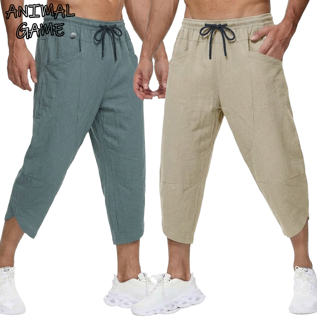Summer Men's Linen Casual Shor - Short Linen Drawstring recensione e prezzo