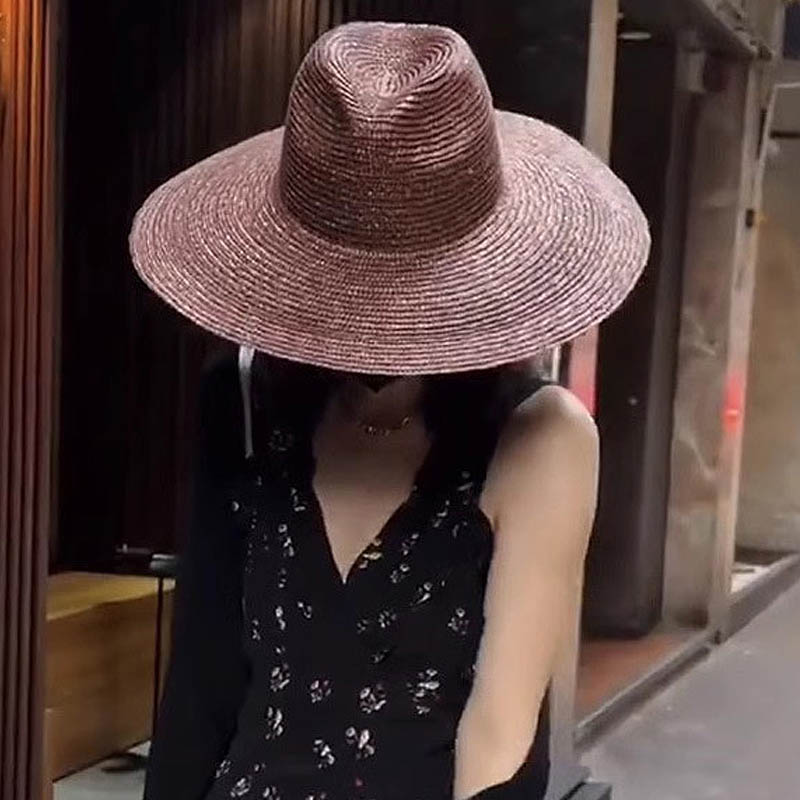 Large Brim Panama Straw Hat Fo - Bucket Hat Straw recensione e prezzo