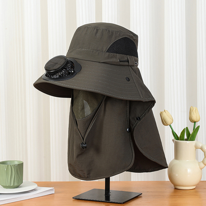 Men Solar Fan Hat Wide Brim UP - Bucket Hat Straw recensione e prezzo