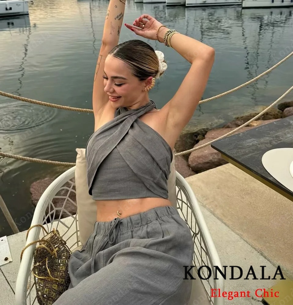 KONDALA Sexy Casual Crossover  - Short Linen Drawstring recensione e prezzo