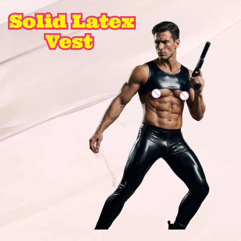Solid Latex Vest Tight Short T - Tank Top Muscle recensione e prezzo