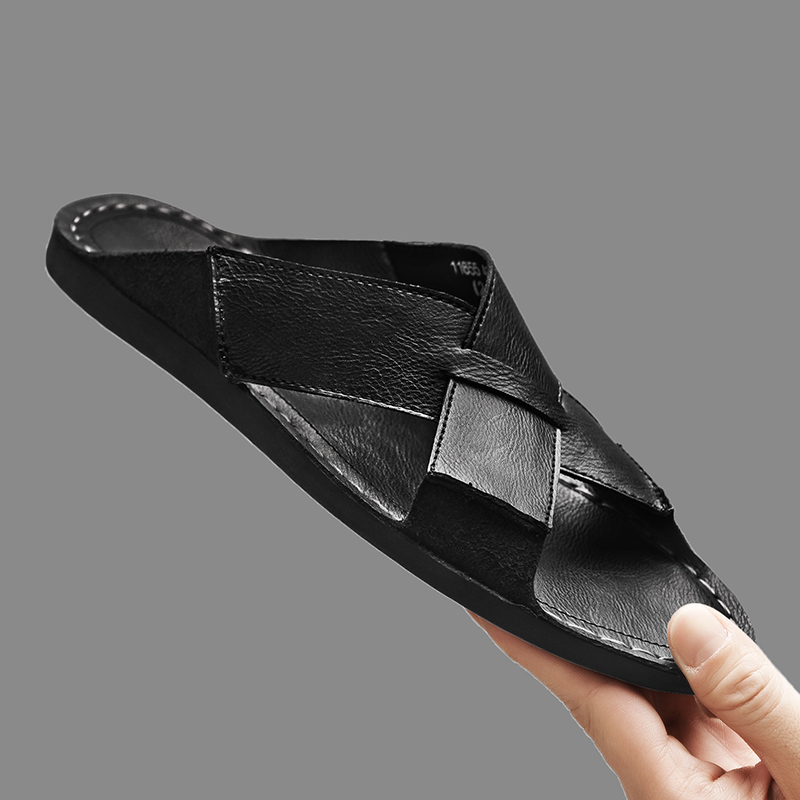 Fashion Genuine Leather Men Sl - Flip Flop Leather Men recensione e prezzo