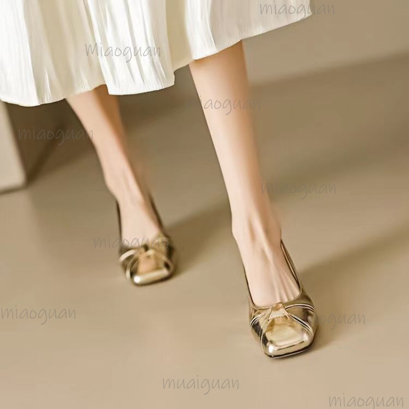 Cover Toe Low Heel Pumps Women - Casual Sandal Leather recensione e prezzo