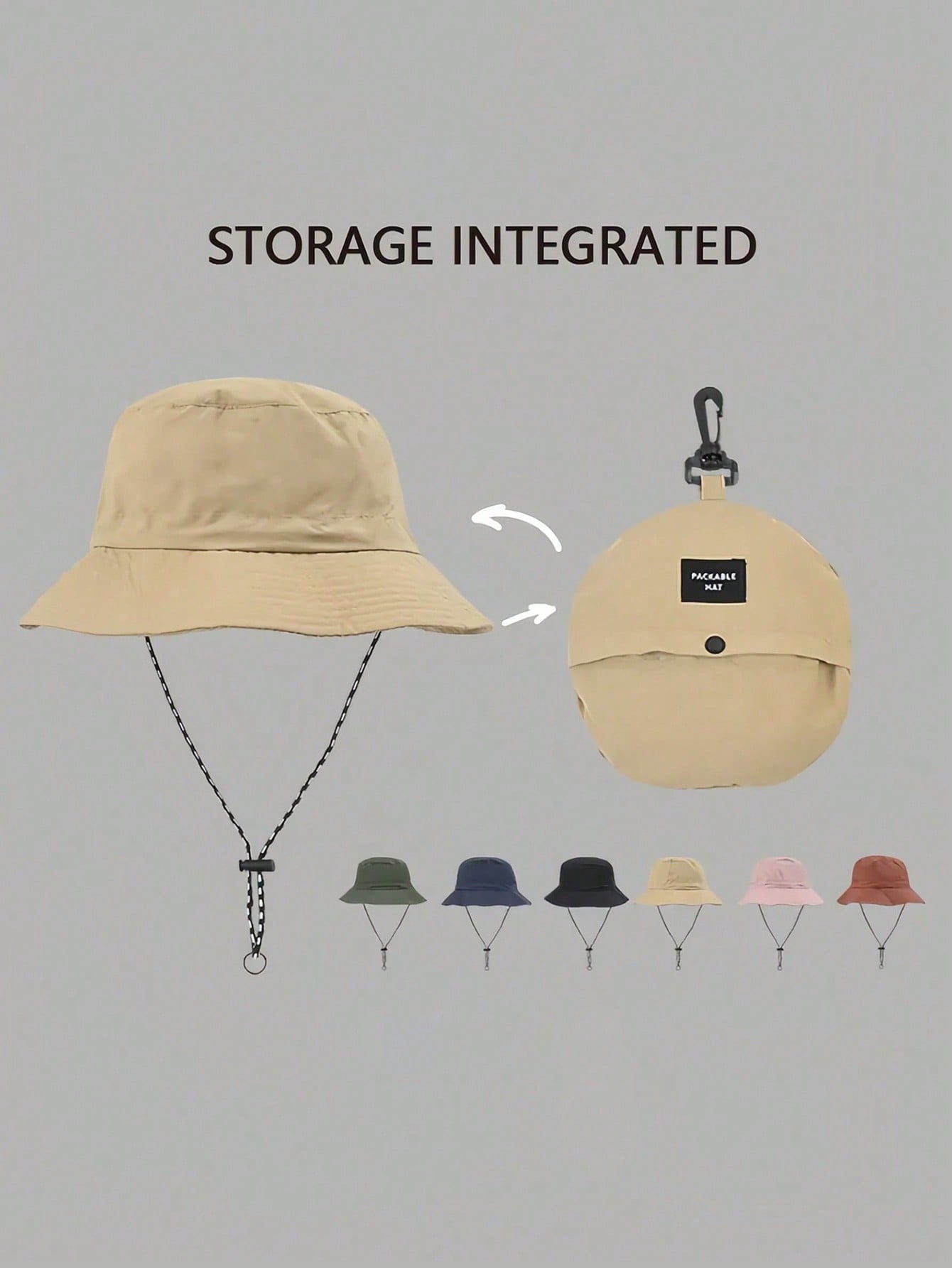 1 Pc Waterproof Bucket Hat, Fo - Packable Hat Nylon recensione e prezzo