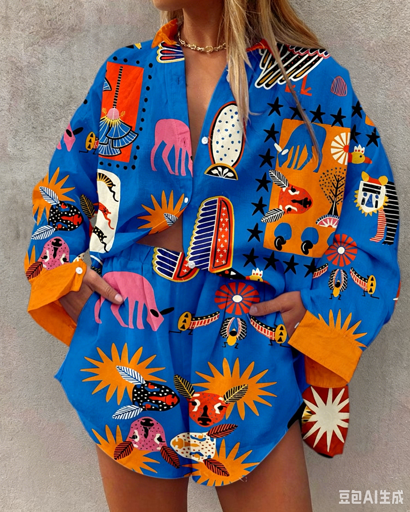 Hawaii Summer Fashion Long Sle - Resort Shirt Floral recensione e prezzo