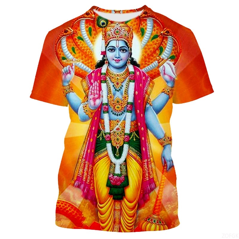 Summer Fashion Indian Deities  - Tee Graphic Print recensione e prezzo