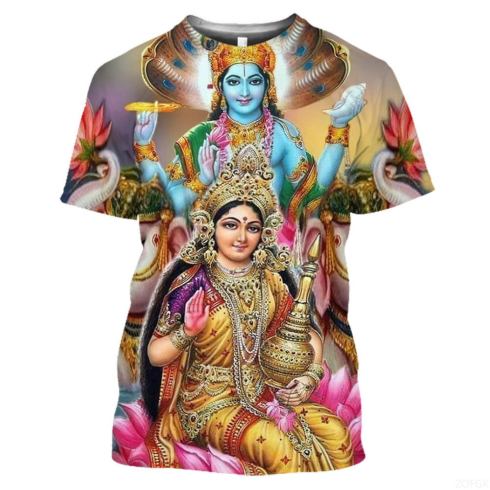Summer Fashion Indian Deities  - Tee Graphic Print recensione e prezzo