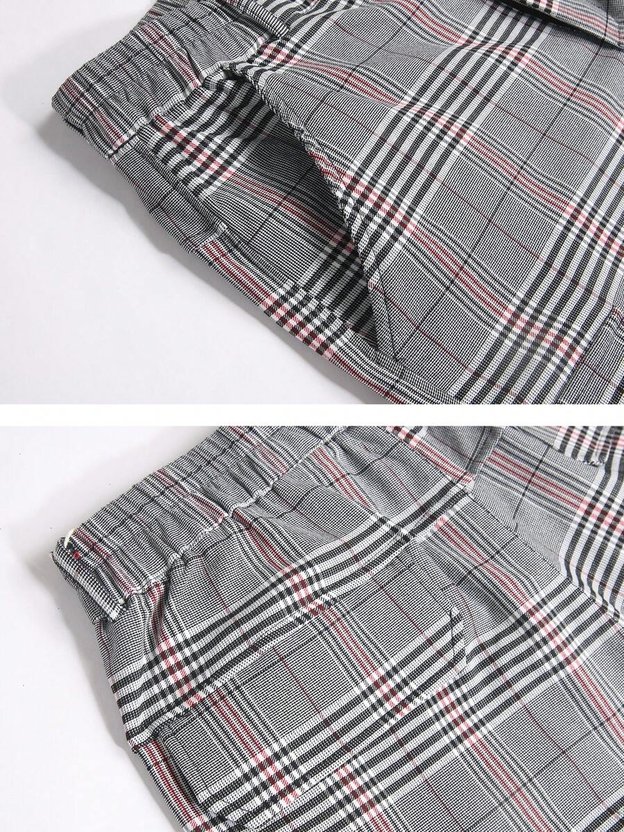 Mens Slim Fit Stretch Plaid Dr - Shorts Chino Slim recensione e prezzo