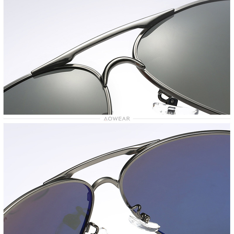 AOWEAR Men's Aviation Sunglass - Sunglasses Aviator Polarized recensione e prezzo