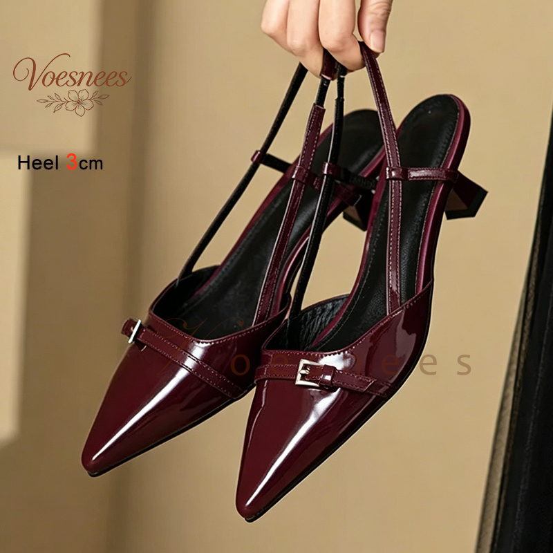 2026 Wine Red Pointed Patent L - Casual Sandal Leather recensione e prezzo