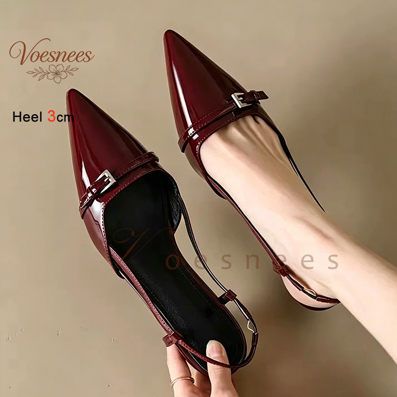 2026 Wine Red Pointed Patent L - Casual Sandal Leather recensione e prezzo