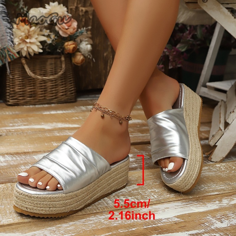 Women's Ruched Espadrille Wedg - Espadrille Slip On recensione e prezzo
