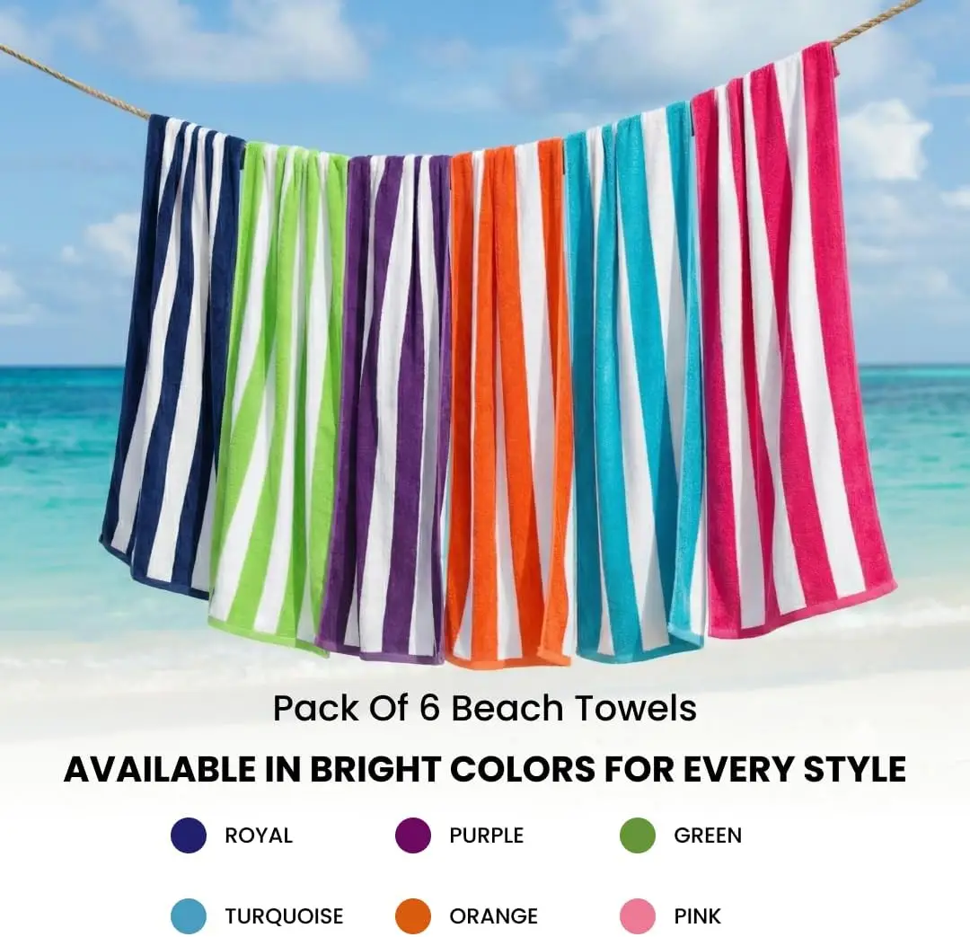 Beach Towels 6 Pack Large 30x6 - Beach Towel Large recensione e prezzo