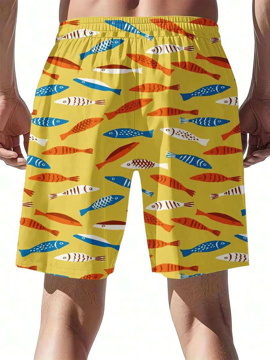 Colorful Fish Pattern Swim Tru - Swim Trunk Quick Dry recensione e prezzo