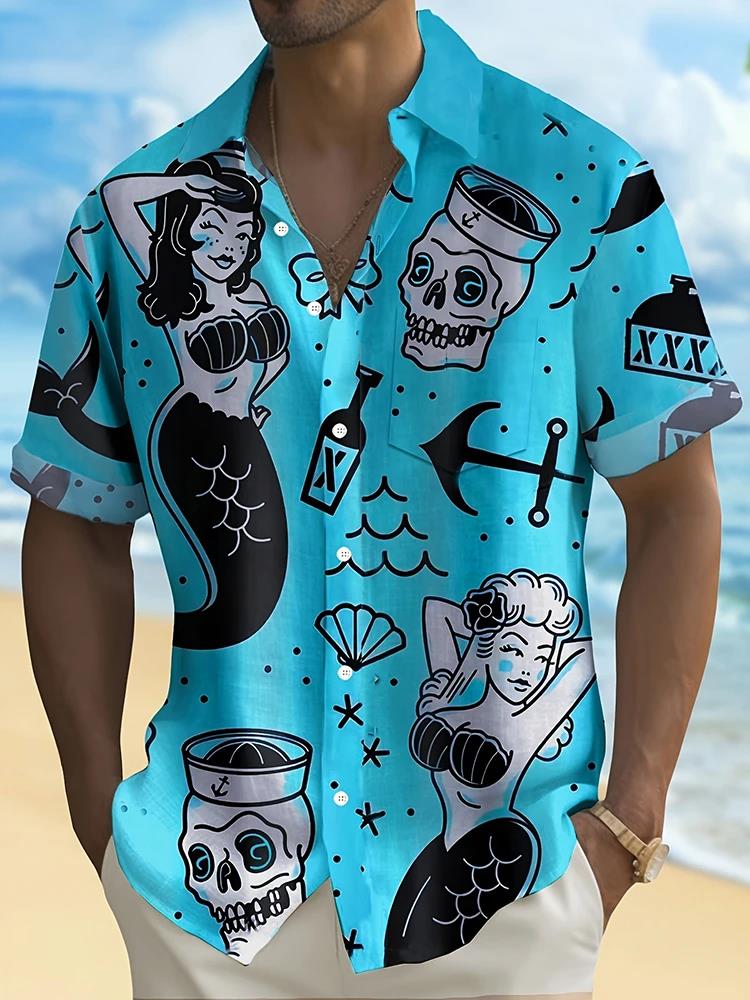 Summer Men's Fashion Casual So - Resort Shirt Floral recensione e prezzo