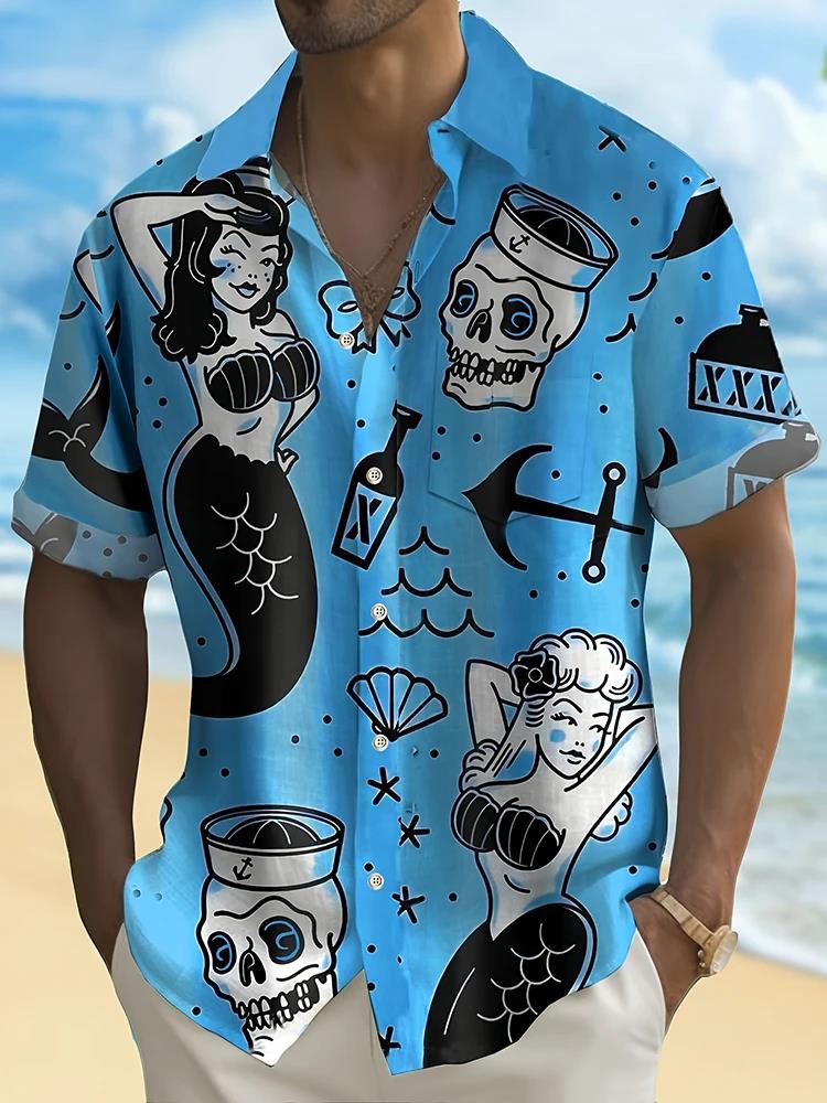 Summer Men's Fashion Casual So - Resort Shirt Floral recensione e prezzo