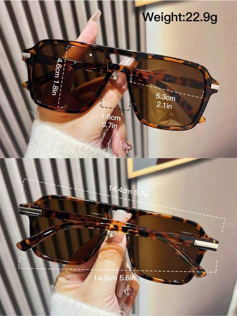 Fashion Double Bridge Aviator  - Sunglasses Aviator Polarized recensione e prezzo