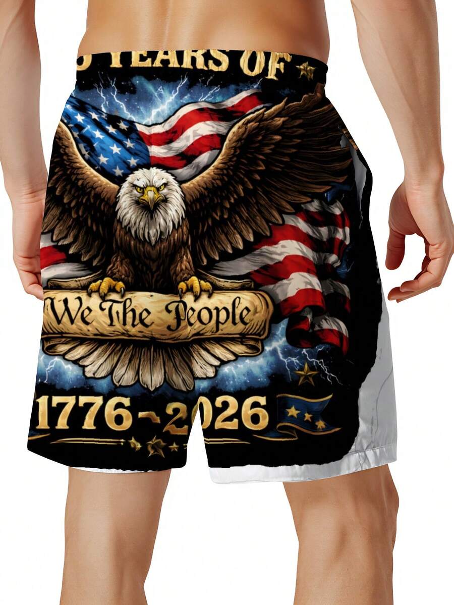 Patriotic Swim Trunks Men Beac - Swim Trunk Quick Dry recensione e prezzo