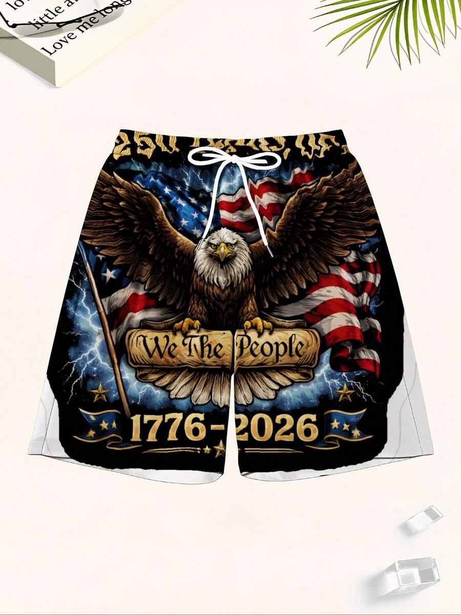 Patriotic Swim Trunks Men Beac - Swim Trunk Quick Dry recensione e prezzo