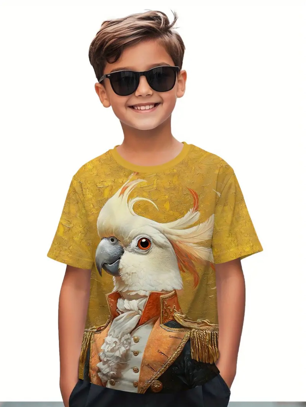Kids' Tropical Macaw Parrots B - Tee Graphic Print recensione e prezzo