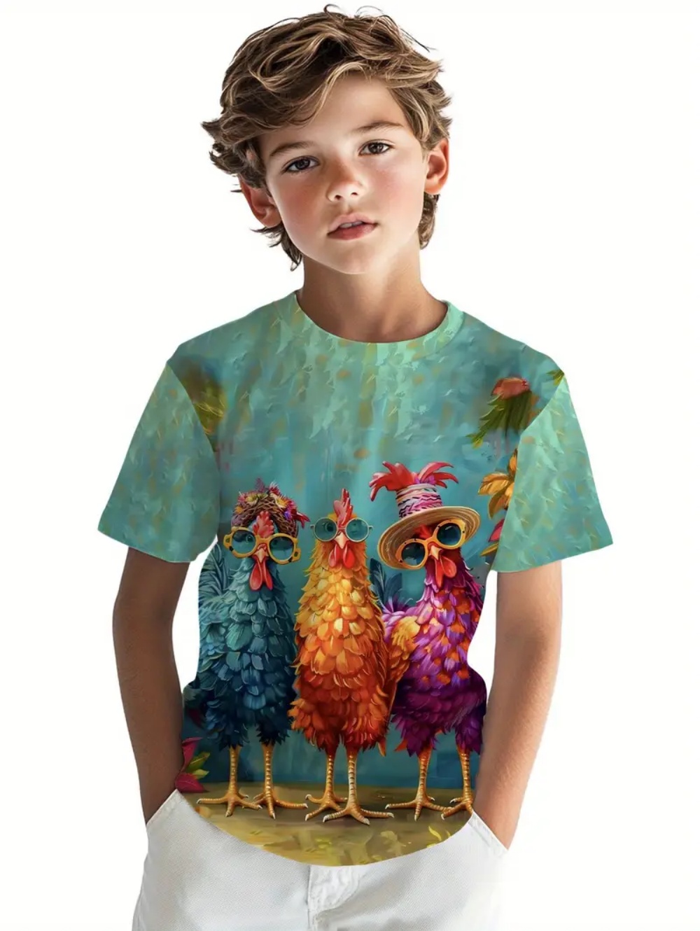 Kids' Tropical Macaw Parrots B - Tee Graphic Print recensione e prezzo