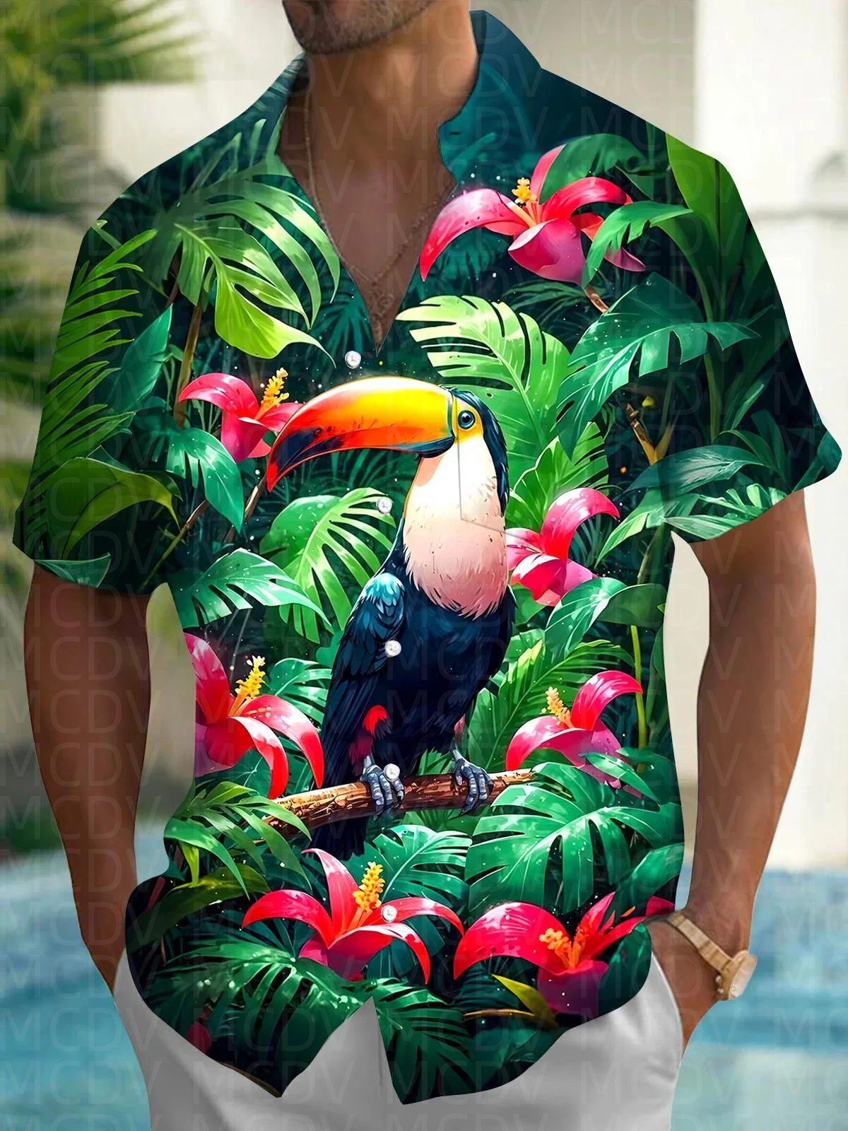Balloon Pattern Men's Hawaiian - Shirt Camp Collar recensione e prezzo