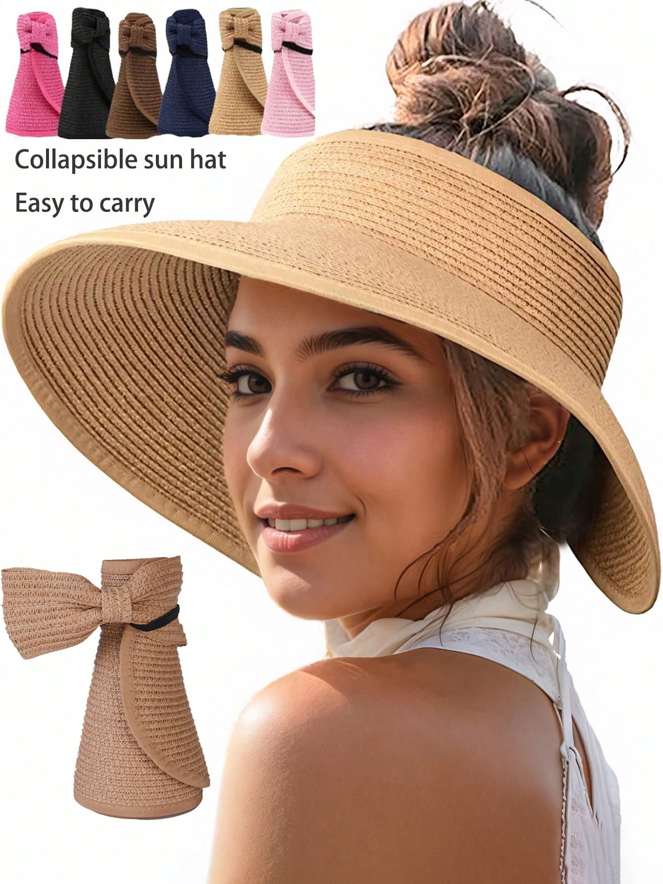 Sun Visor Hats For Women Wide  - Packable Hat Nylon recensione e prezzo