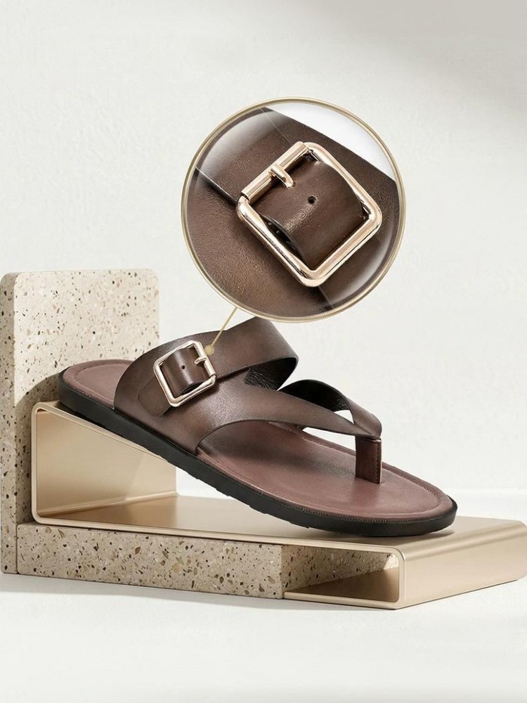 Outside Summer Mens Flat Shoes - Flip Flop Leather Men recensione e prezzo