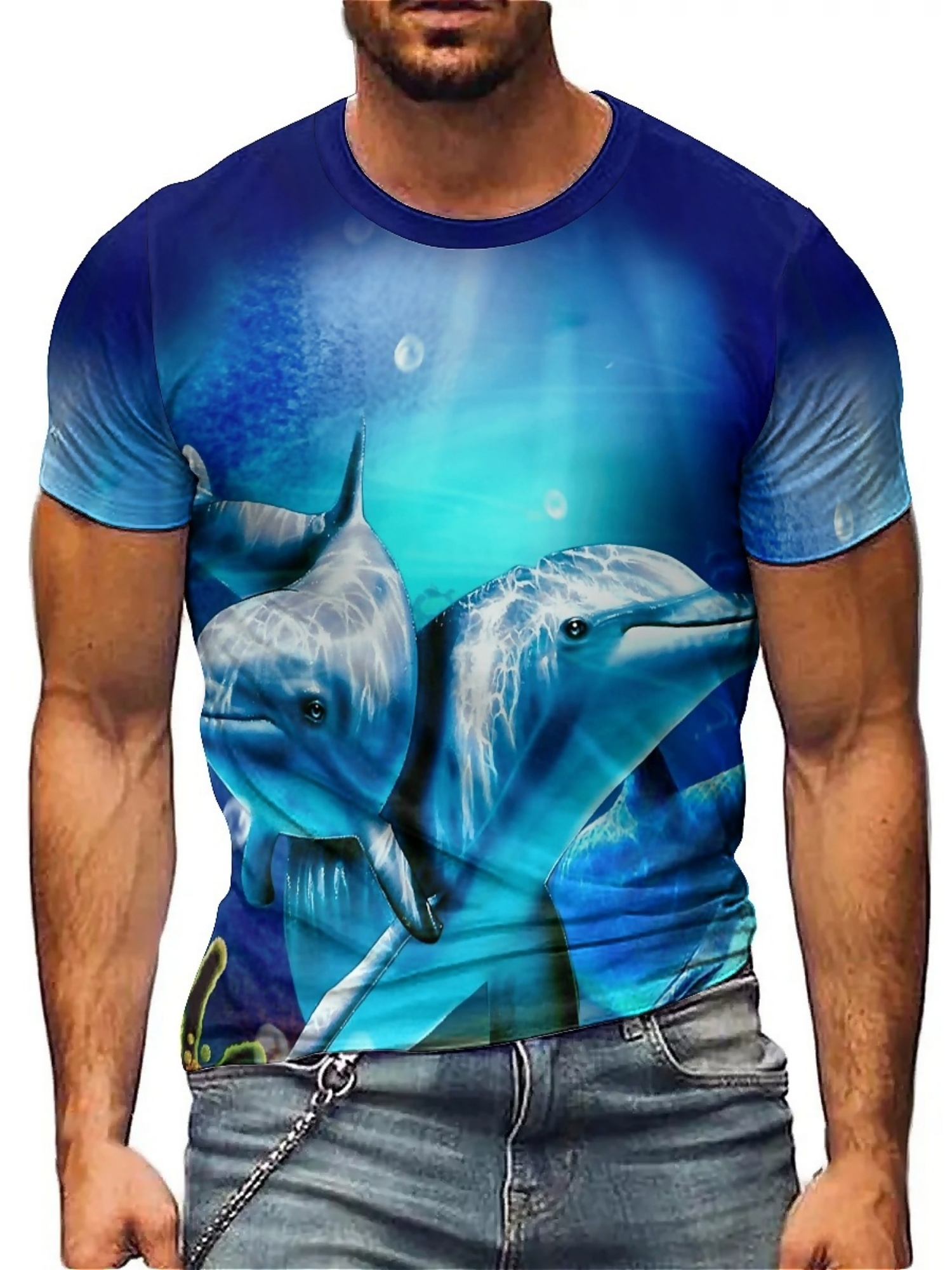 Men'S Ocean Animal Dolphin Pri - Tee Graphic Print recensione e prezzo