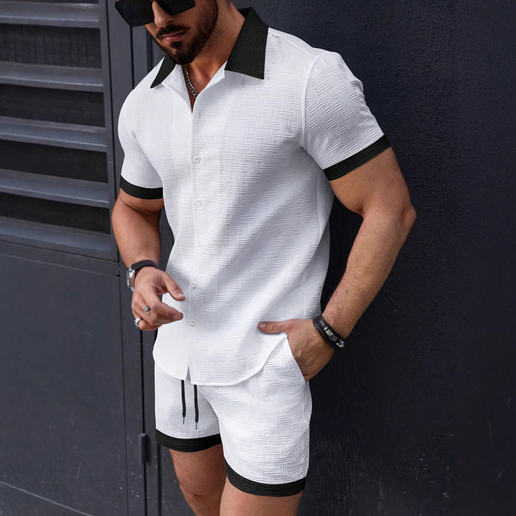 Matching Sets Trend Men Suit   - Short Linen Drawstring recensione e prezzo