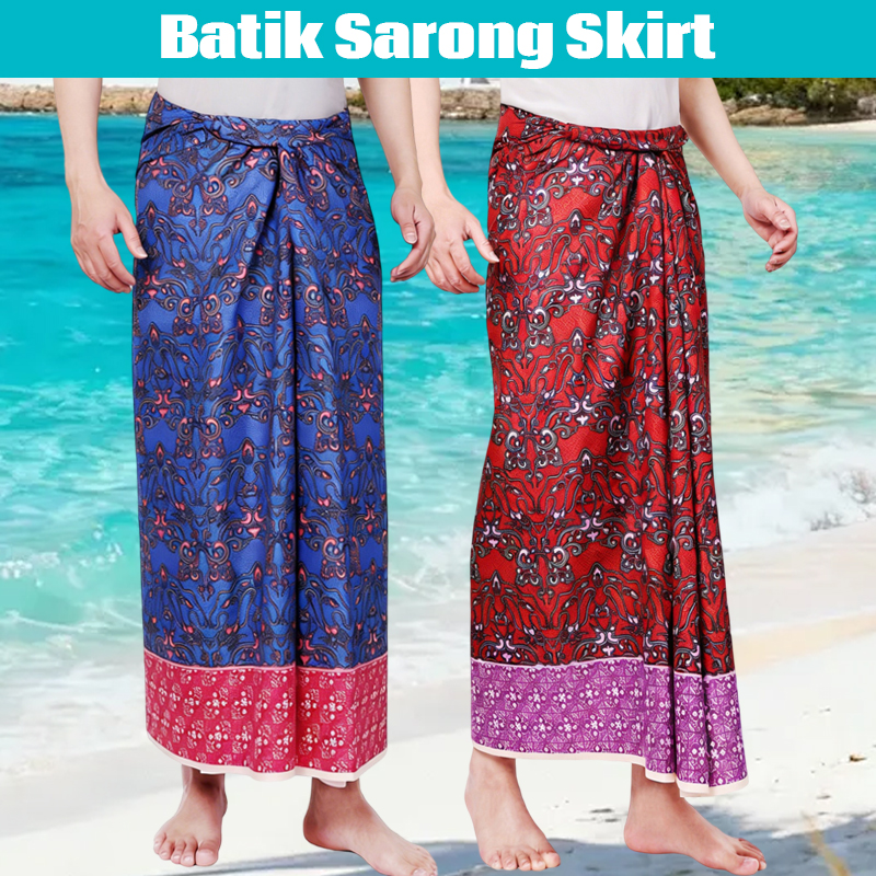 Men Women Batik Sarong Skirt E - Sarong Men Wrap recensione e prezzo