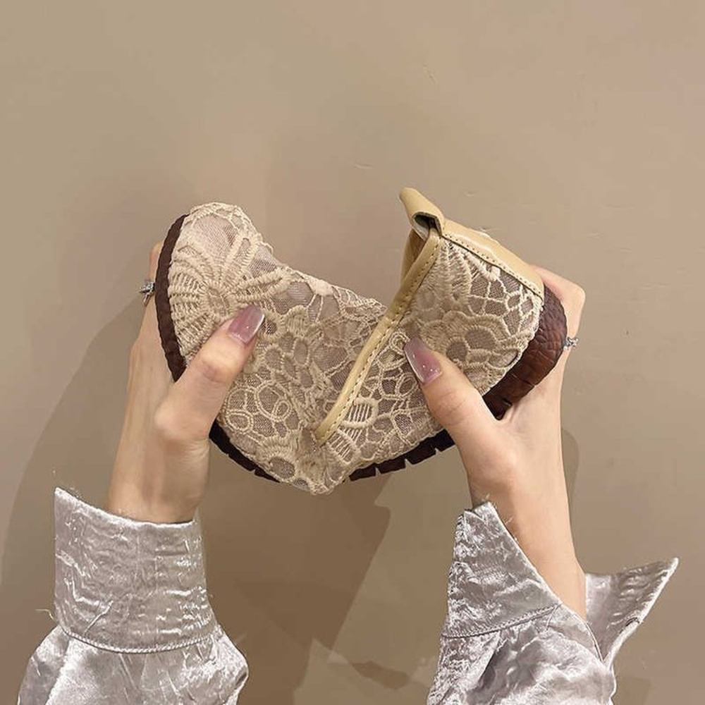 Chic Lace Mesh Hollow Out Espa - Espadrille Slip On recensione e prezzo