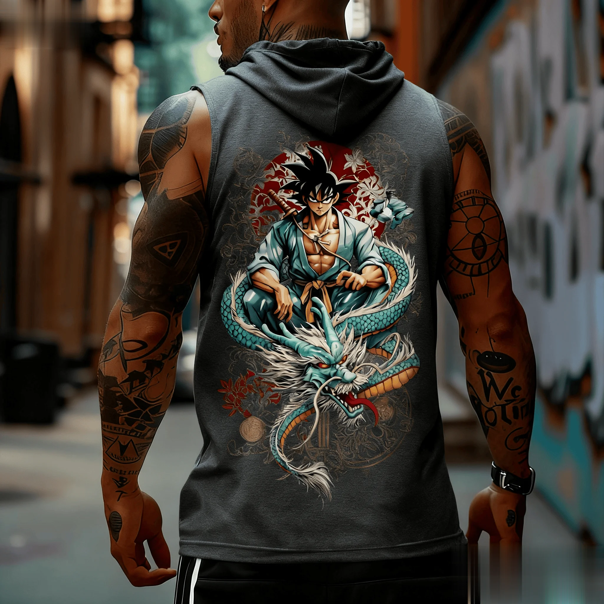 Dragon Ball Goku Anime Men Tan - Tank Top Muscle recensione e prezzo