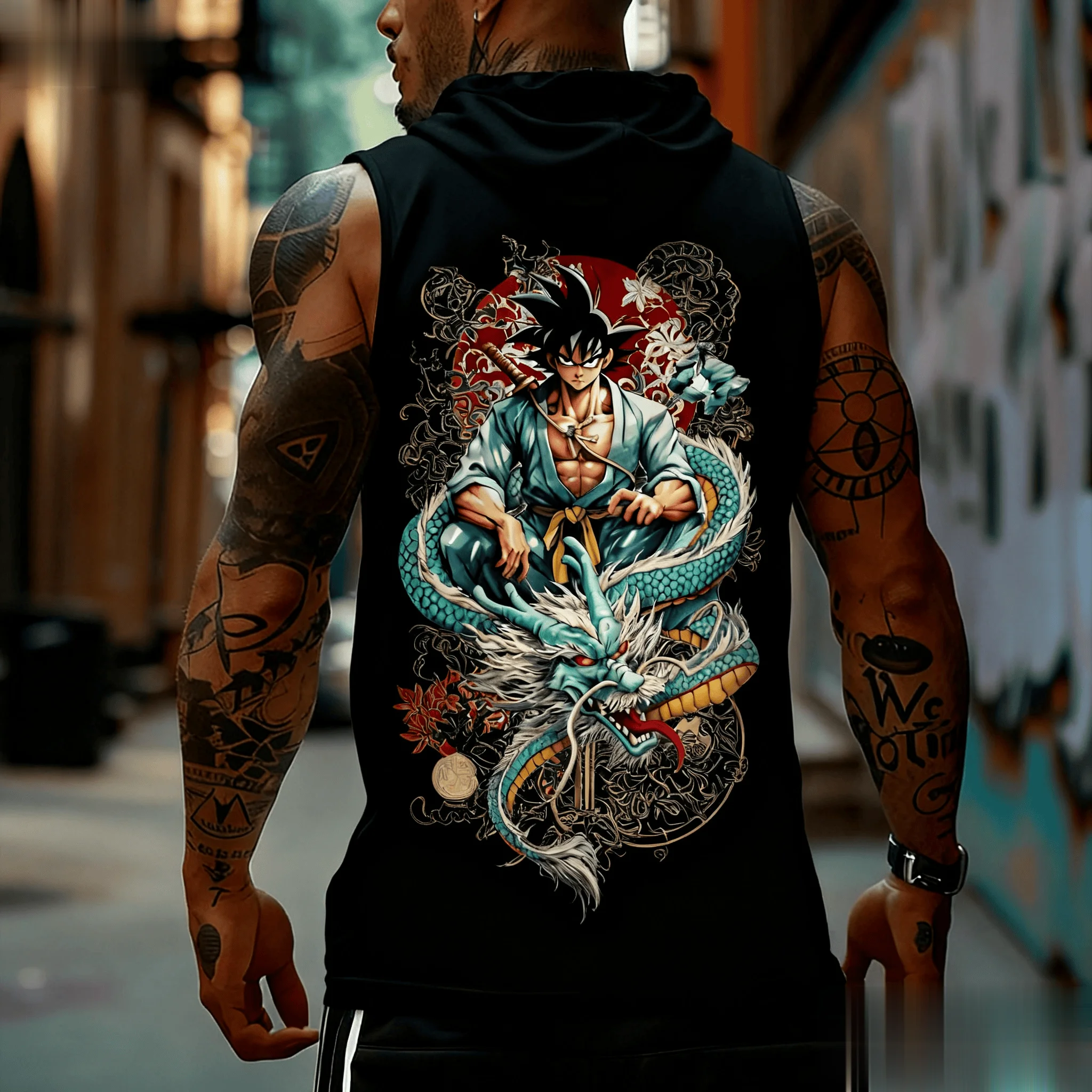 Dragon Ball Goku Anime Men Tan - Tank Top Muscle recensione e prezzo