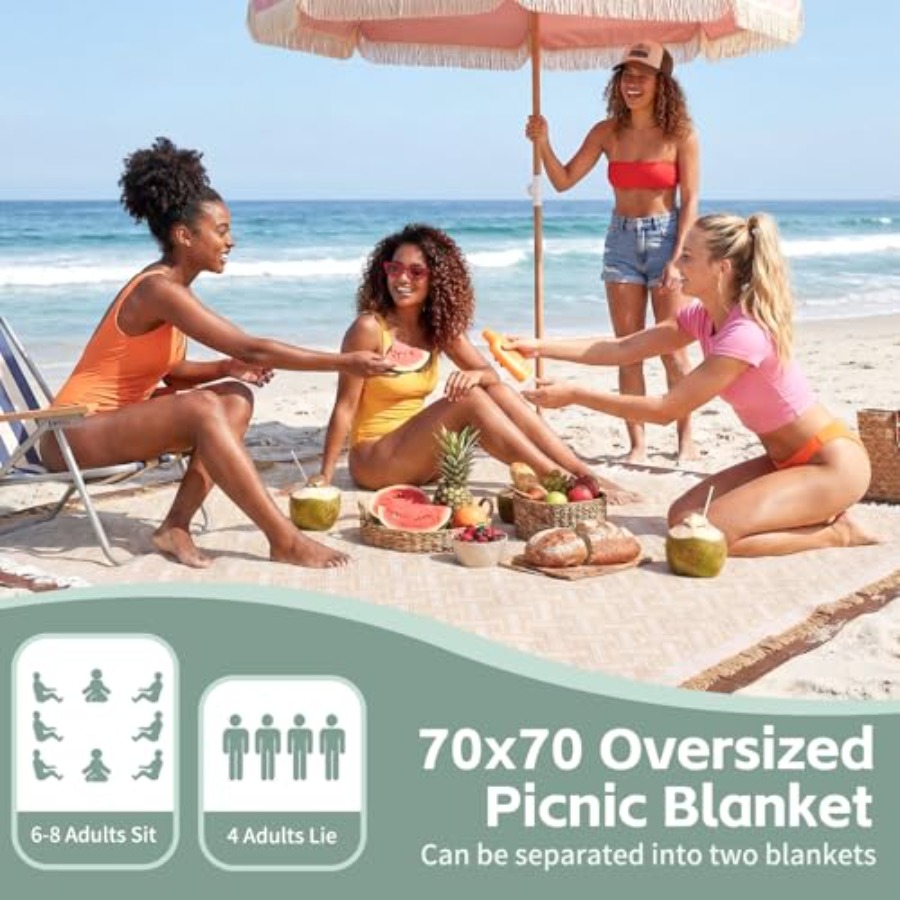 2 in 1 Extra Large Boho Beach  - Beach Towel Large recensione e prezzo
