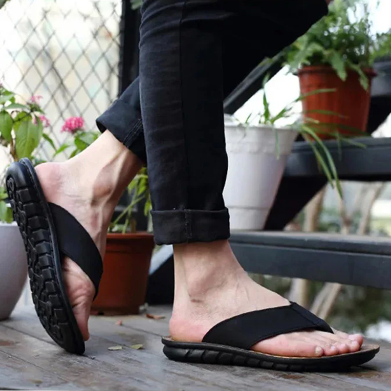 Summer Shoes Men Slippers Genu - Flip Flop Leather Men recensione e prezzo