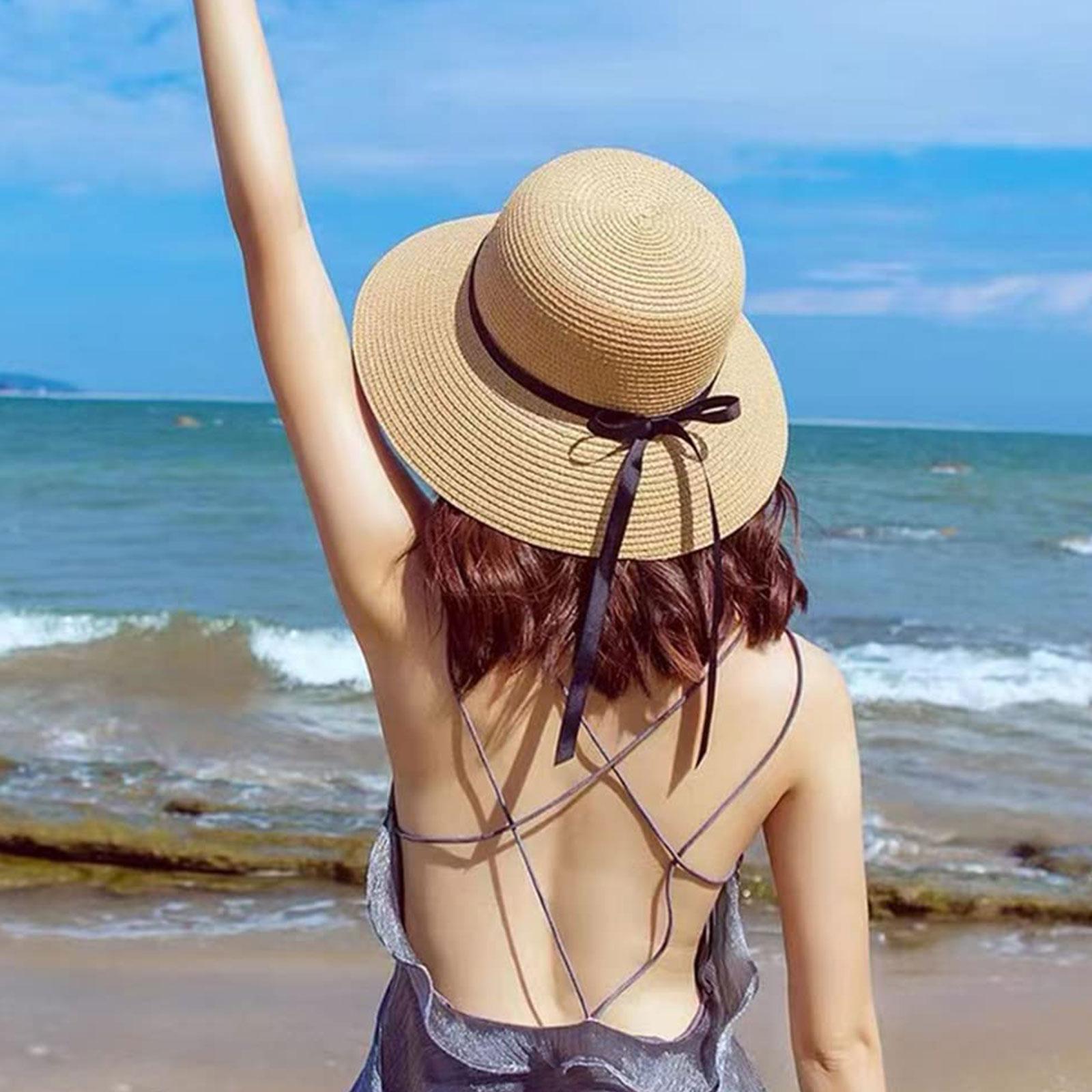 Summer Straw Hat Big Wide Brim - Bucket Hat Straw recensione e prezzo
