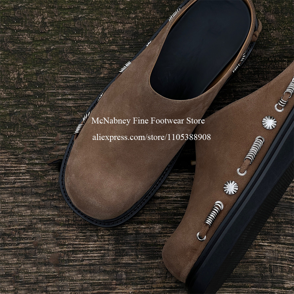 Fashion Men Suede Slip on Mule - Flip Flop Leather Men recensione e prezzo