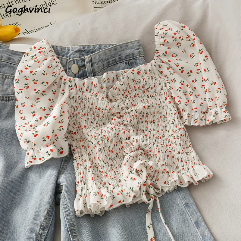 Blouses Shirts Women Floral Dr - Short Linen Drawstring recensione e prezzo