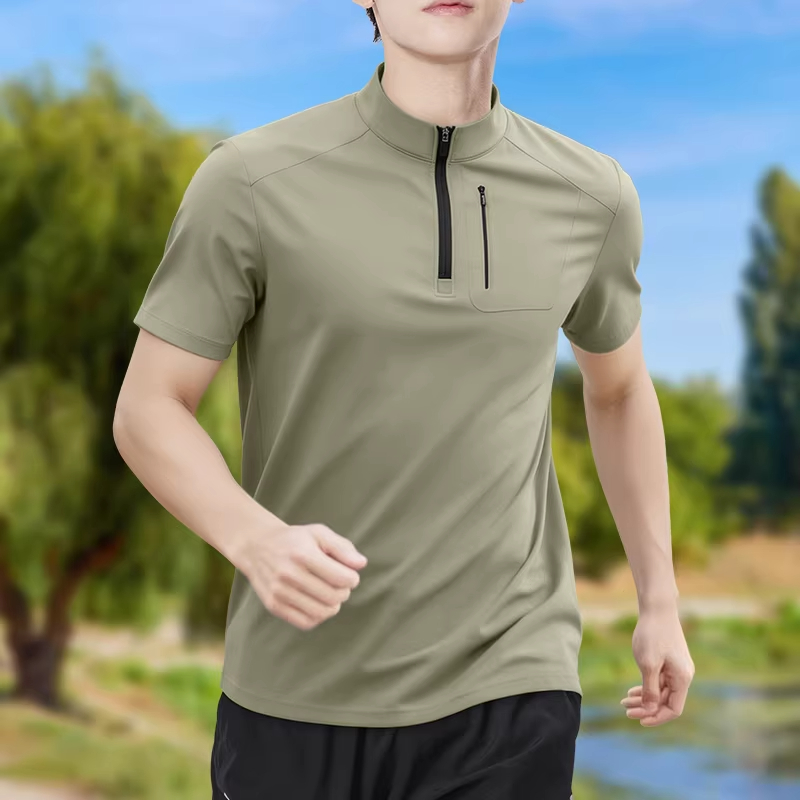 Men's Half-Zip High-Stretch Qu - Shirt Camp Collar recensione e prezzo