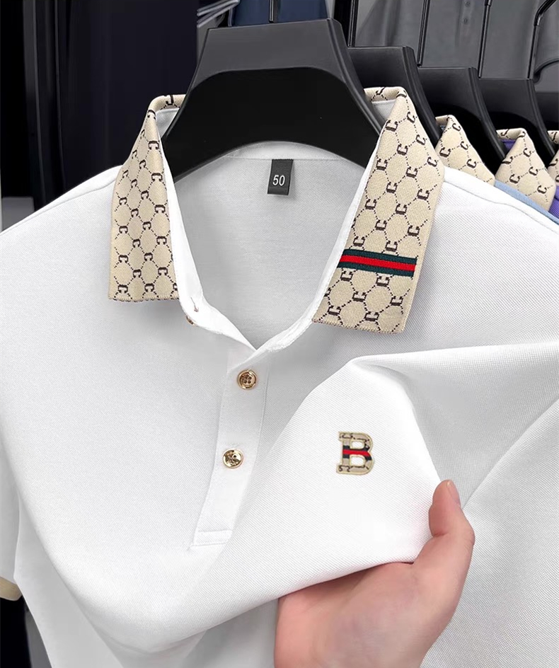 Luxury brand B letter embossed - Polo Shirt Pique recensione e prezzo
