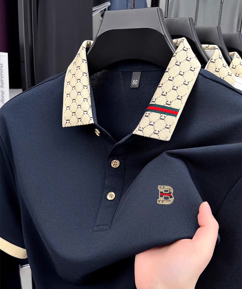 Luxury brand B letter embossed - Polo Shirt Pique recensione e prezzo