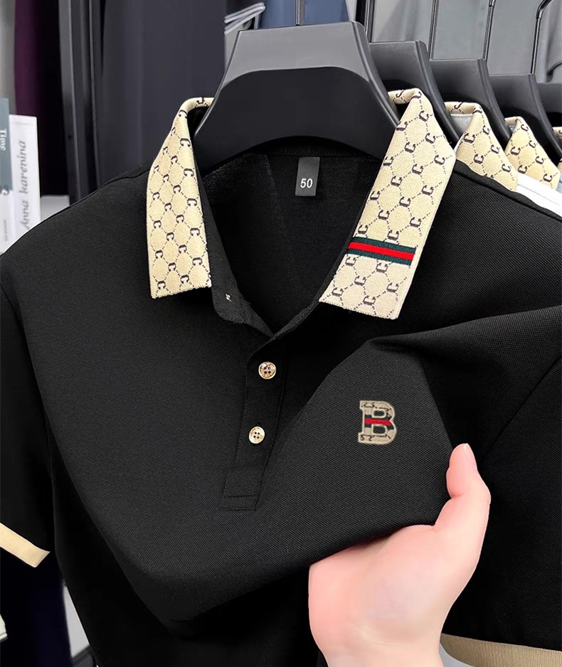 Luxury brand B letter embossed - Polo Shirt Pique recensione e prezzo