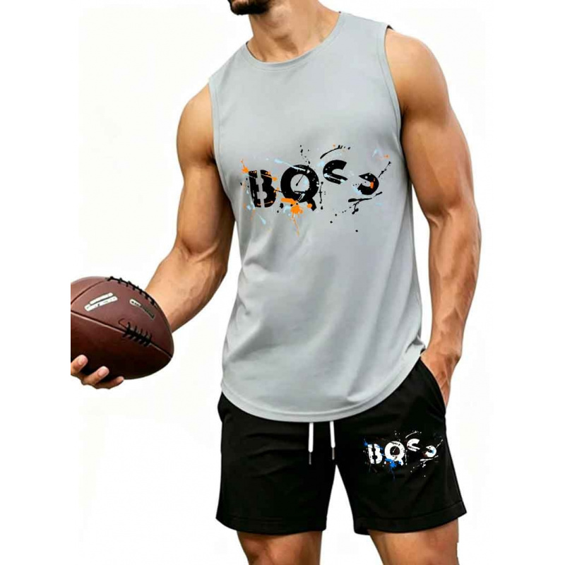 Men's  Graffiti Letter Print 2 - Tank Top Muscle recensione e prezzo