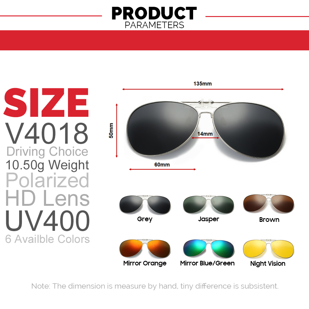 Oversized Pilot Clip on Sungla - Sunglasses Aviator Polarized recensione e prezzo