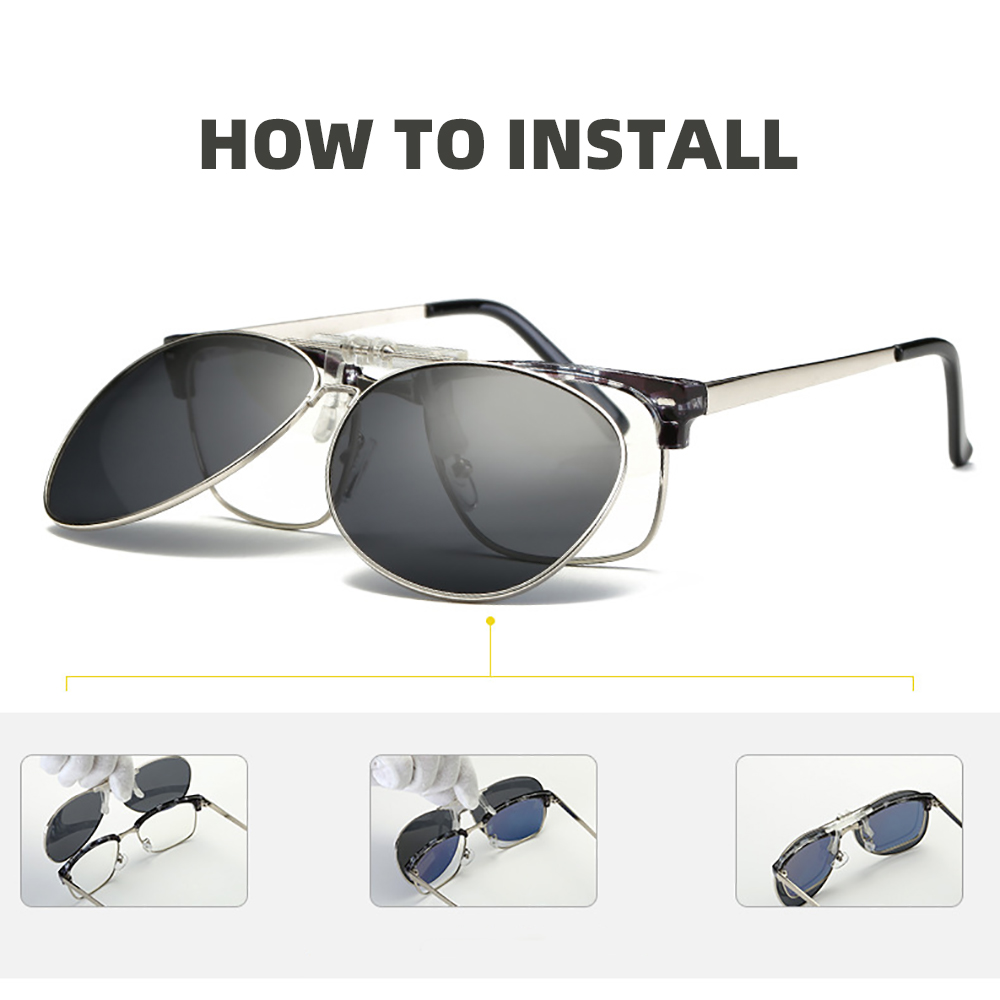 Oversized Pilot Clip on Sungla - Sunglasses Aviator Polarized recensione e prezzo