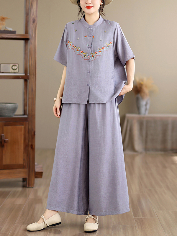 Embroidered Cotton Linen Short - Linen Shirt Breathable recensione e prezzo